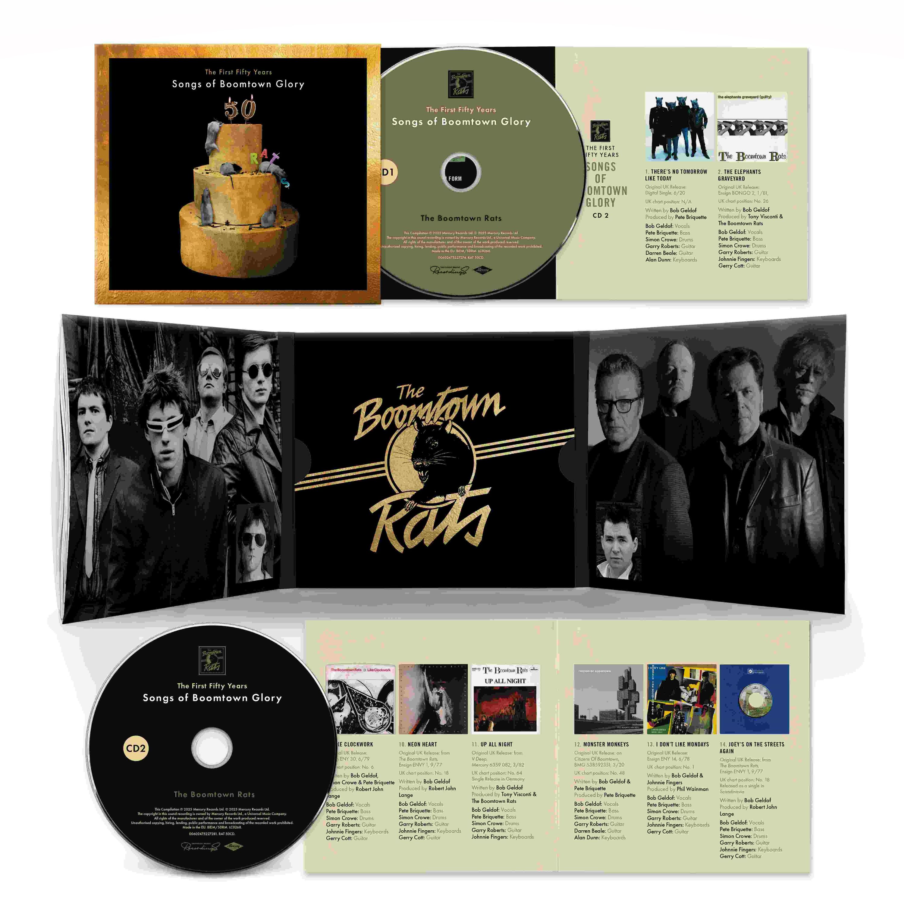CD The Boomtown Rats - THE FIRST 50 YEARS:SONGS..