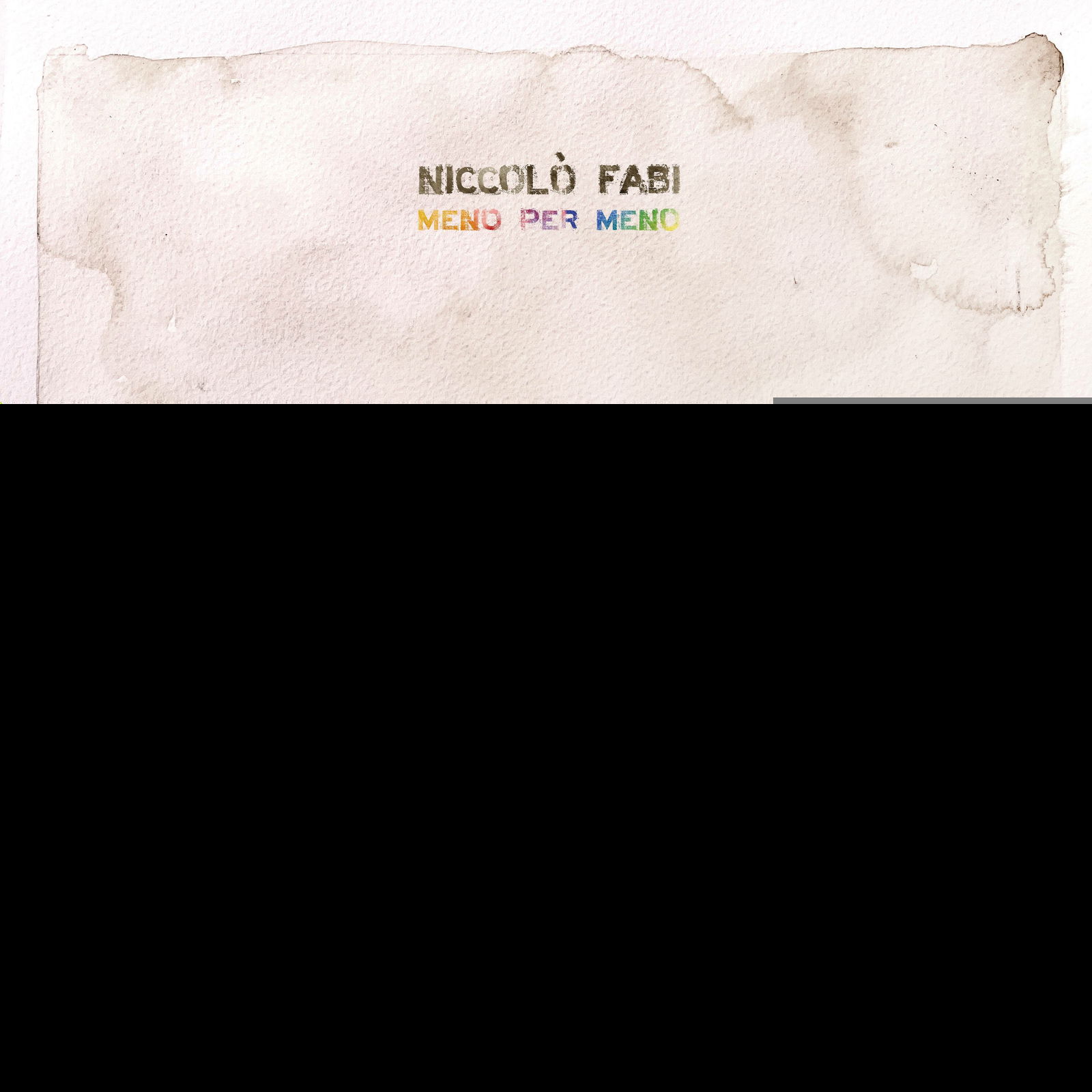 Vinyl Niccolò Fabi - MENO PER MENO