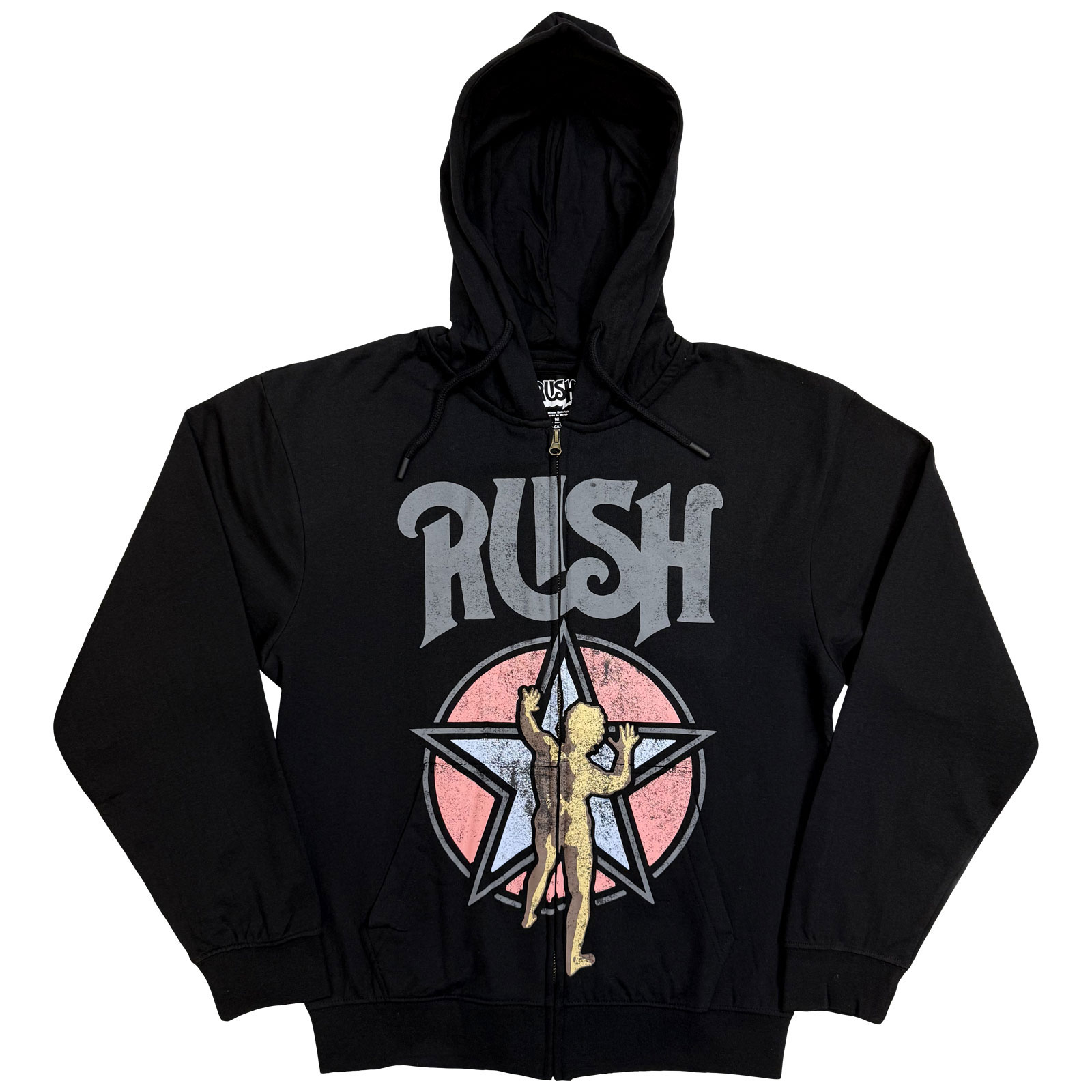 Mikina na zips Rush - Starman, Unisex,Čierna,XXL