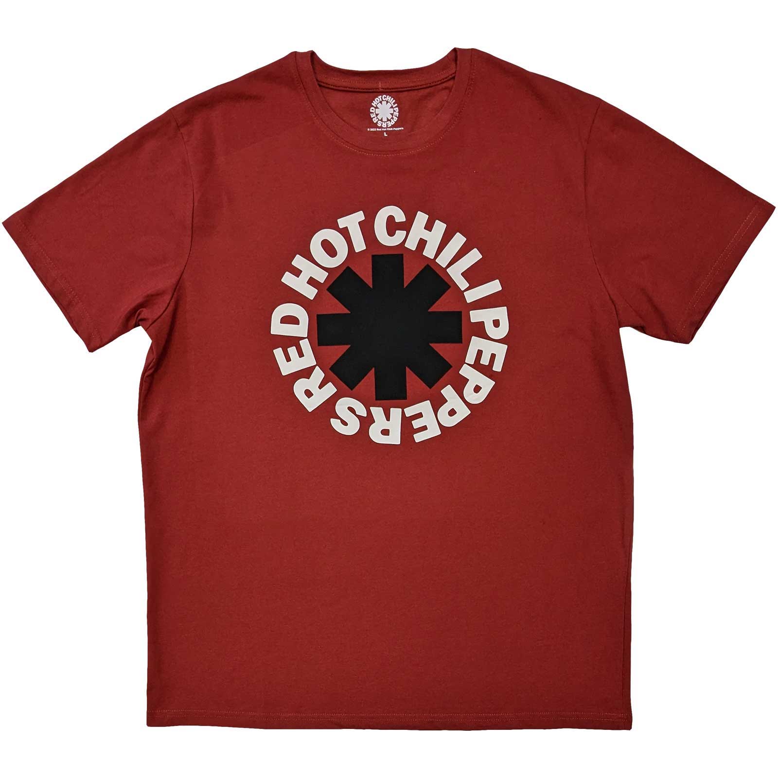 Tričko Red hot chili peppers - Classic Asterisk, Unisex,Červená,XL
