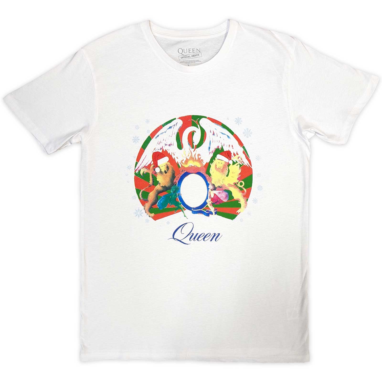Tričko Queen - Snowflake Crest, Unisex,Biela,XXL