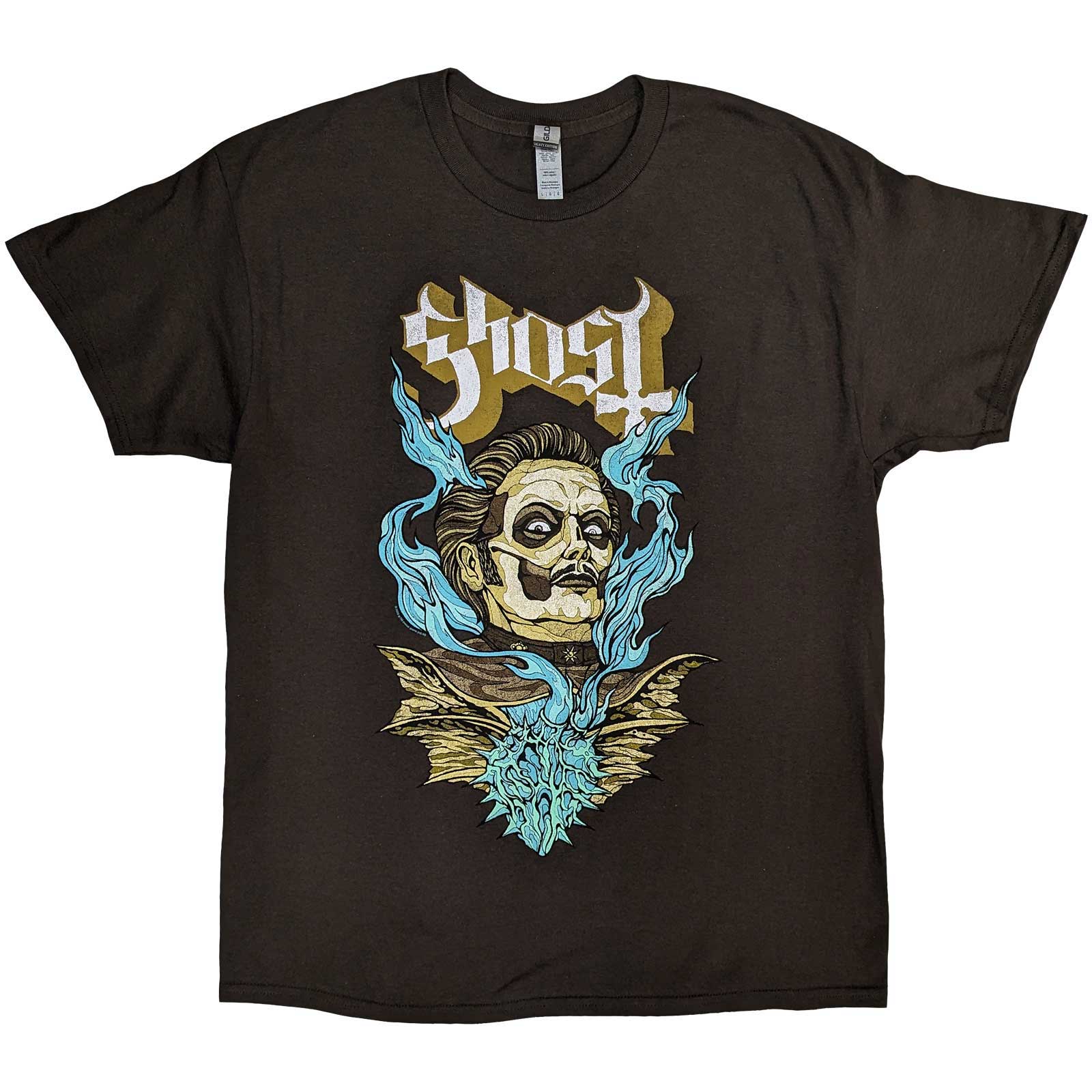Tričko Ghost - Heart Hypnosis, Unisex,Hnedá,XXL
