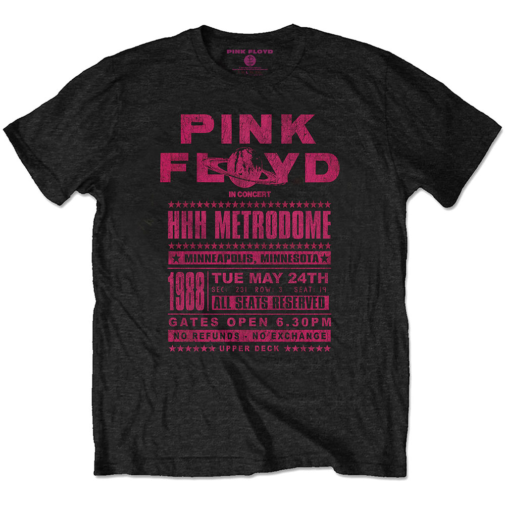 Tričko Pink Floyd - Metrodome '88, Unisex,Čierna,XXL