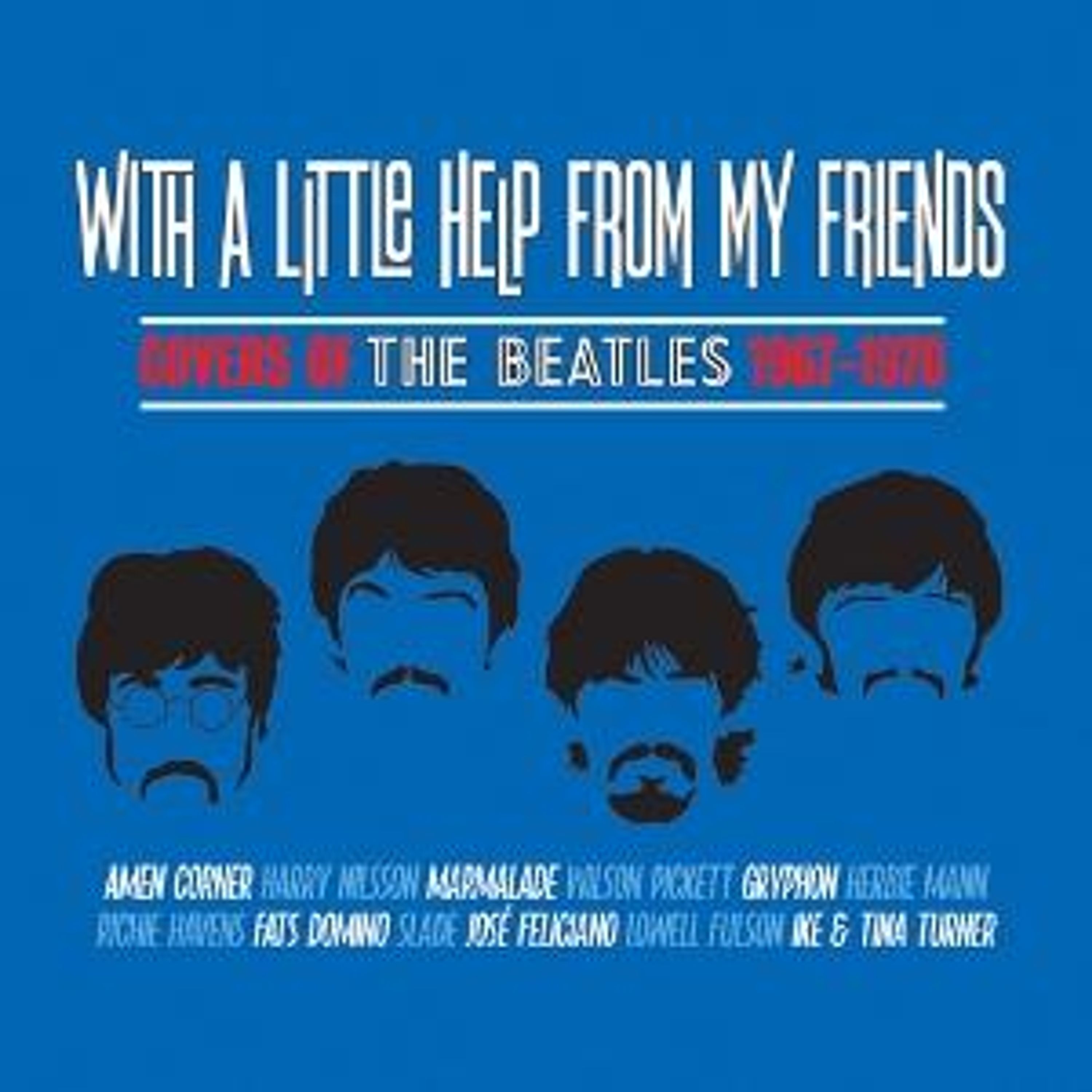 CD Various Artists - WITH A LITTLE HELP FROM MY FRIENDS - COVERS OF THE BEATLES 1967-197