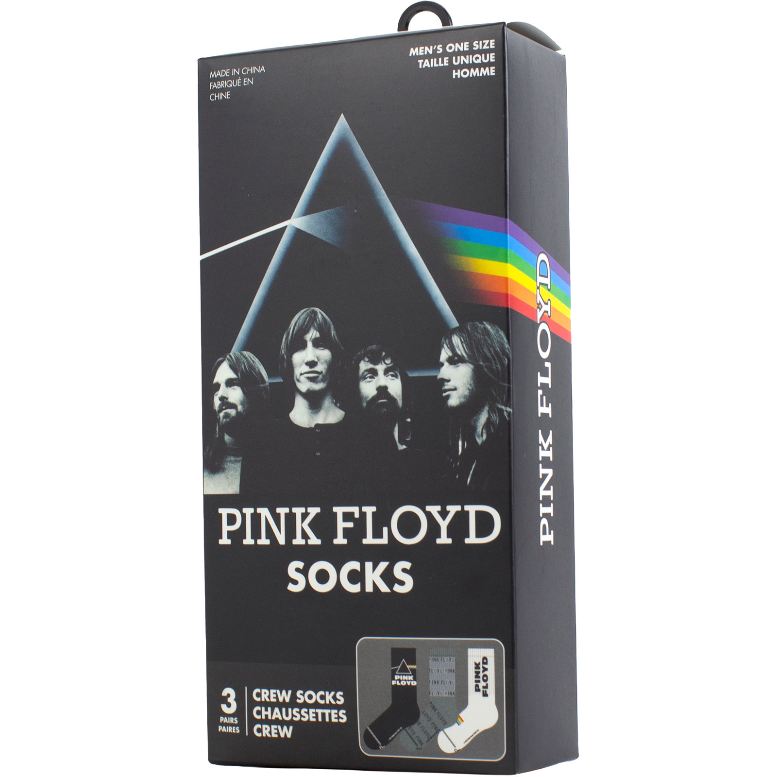 Ponožky Pink Floyd - Unisex Sock Gift Box: Logos (Multicolour)  (UK Size 6.5 - 11), Unisex,Multicolor,Univerzálna