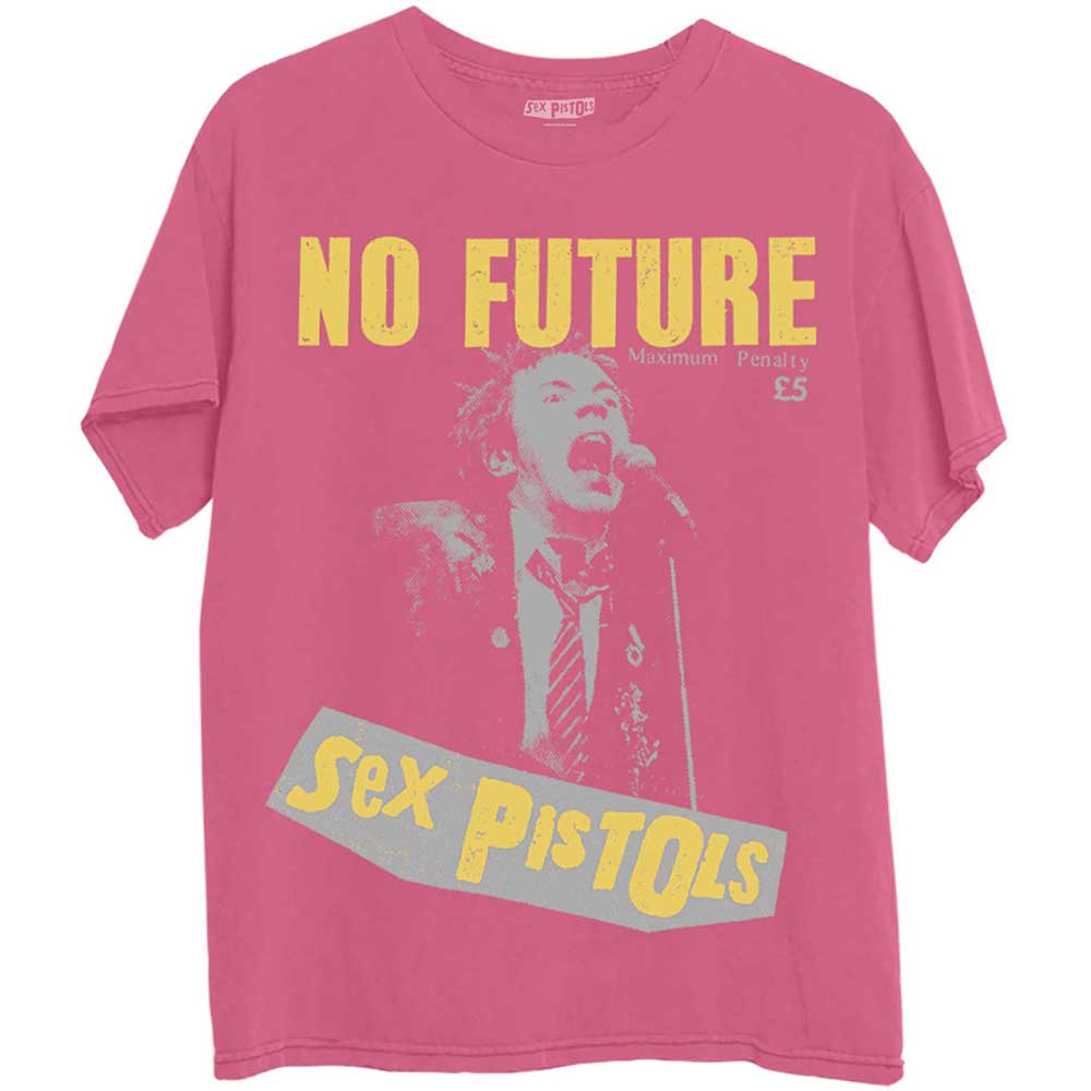 Tričko Sex Pistols - No Future, Unisex,Ružová,XXL