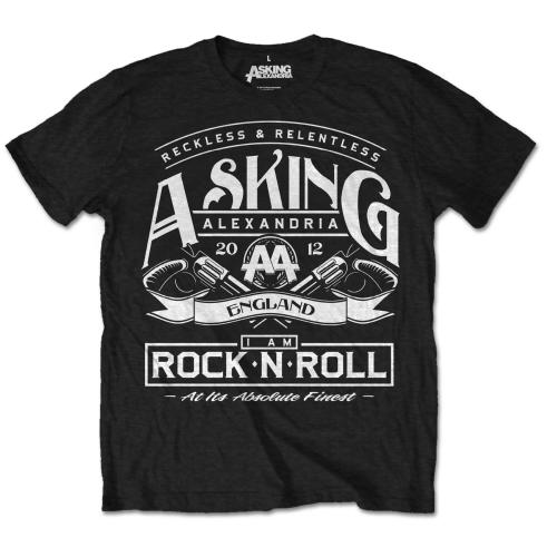 Tričko Asking Alexandria - Rock 'n Roll, Unisex,Čierna,XL