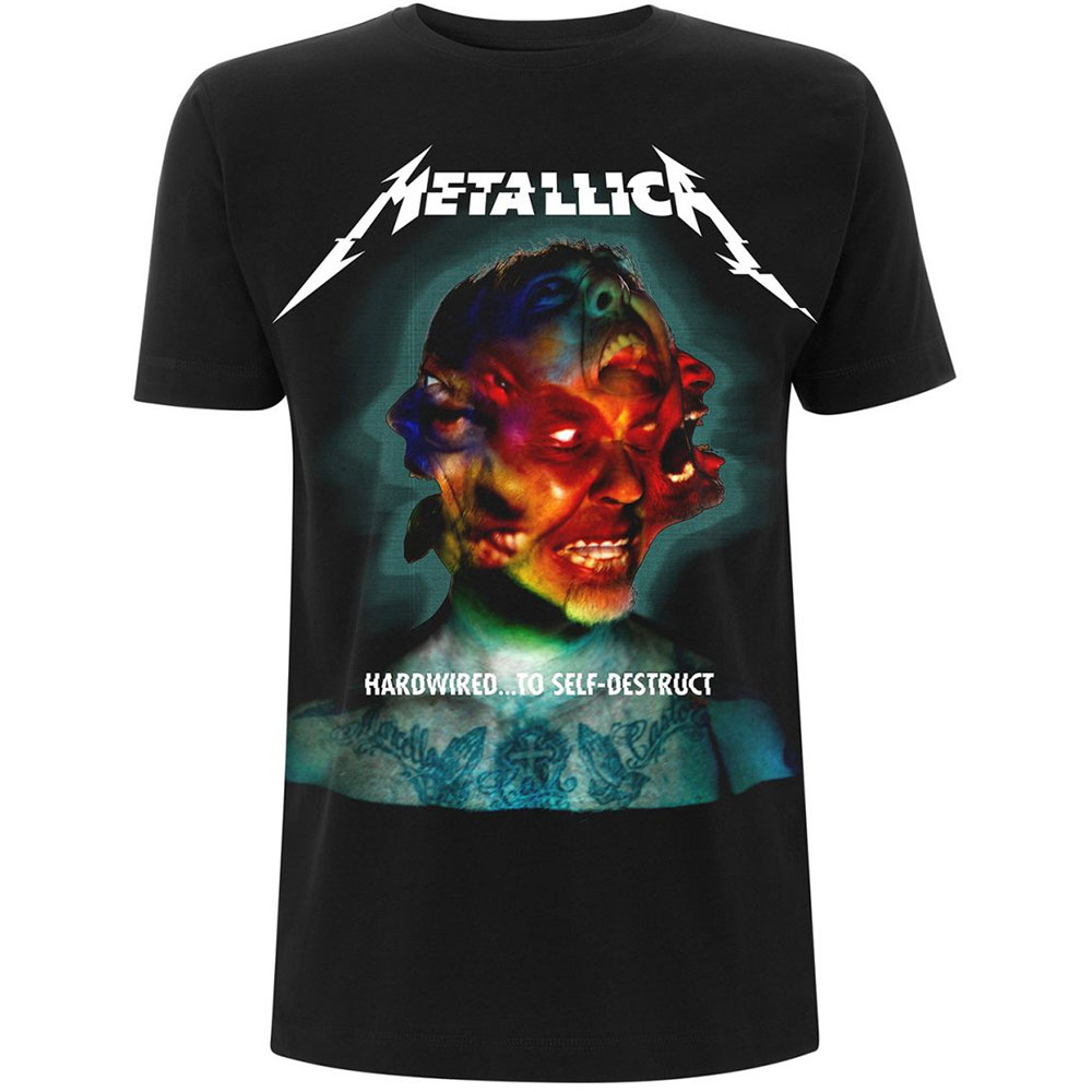 Tričko Metallica - Hardwired Album Cover, Unisex,Čierna,XXL