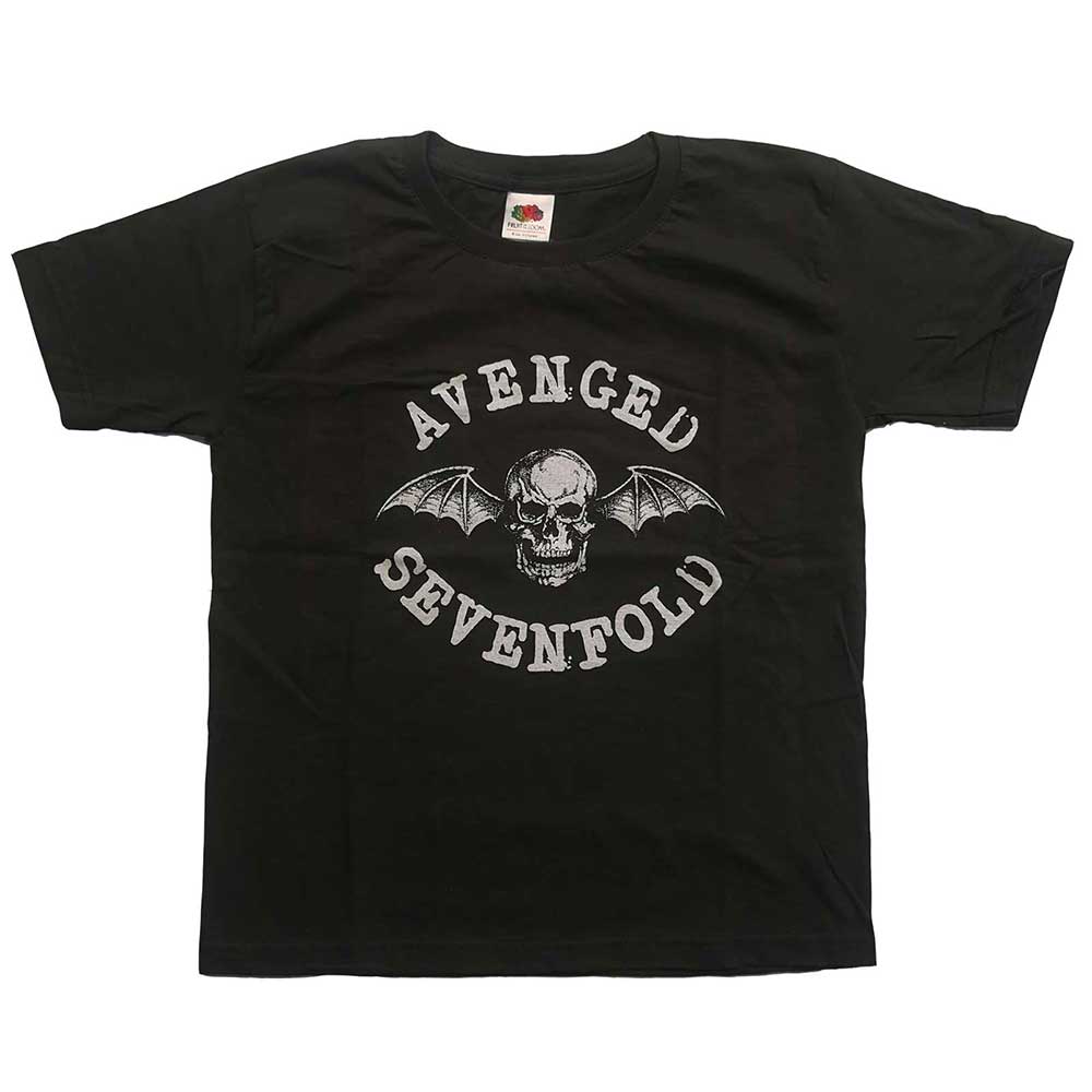 Tričko Avenged Sevenfold A7X - Classic Deathbat, Dieťa,Šedá,9 – 10 rokov