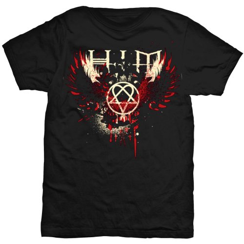 Tričko HIM - Wings Splatter, Unisex,Čierna,XXL