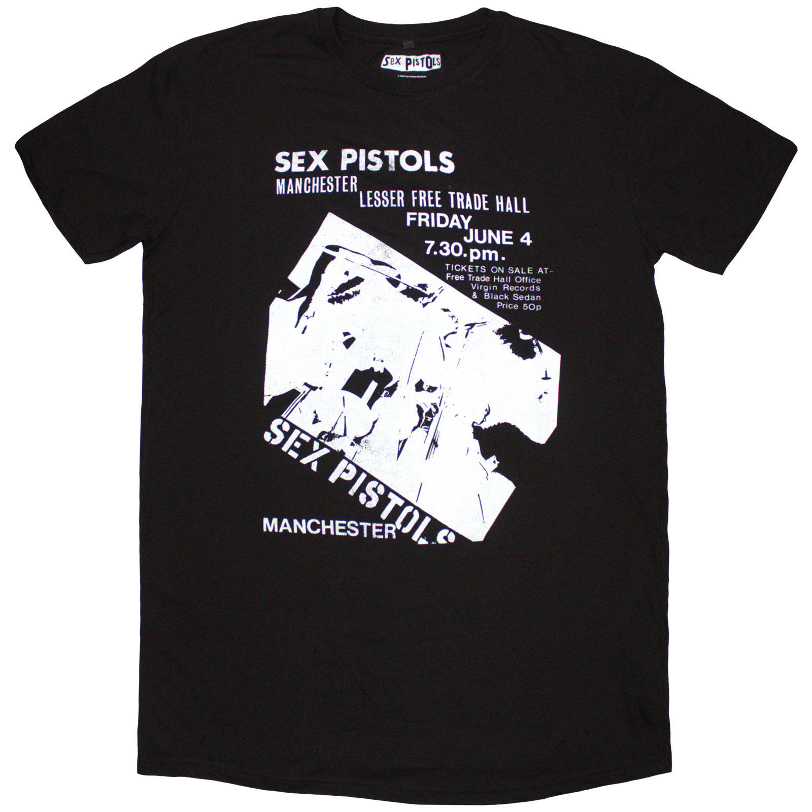 Šaty Sex Pistols - Manchester Flyer, Žena,Čierna,XXL