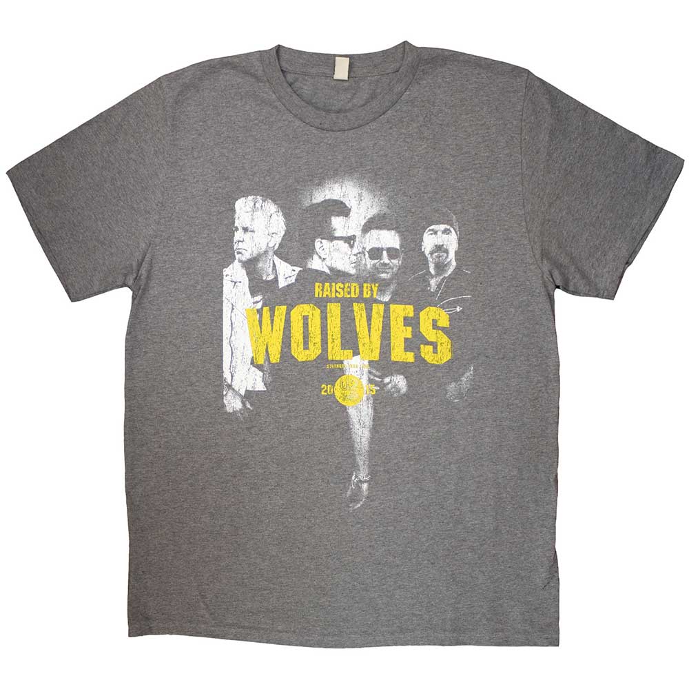 Tričko U2 - Raised by Wolves, Unisex,Šedá,XL