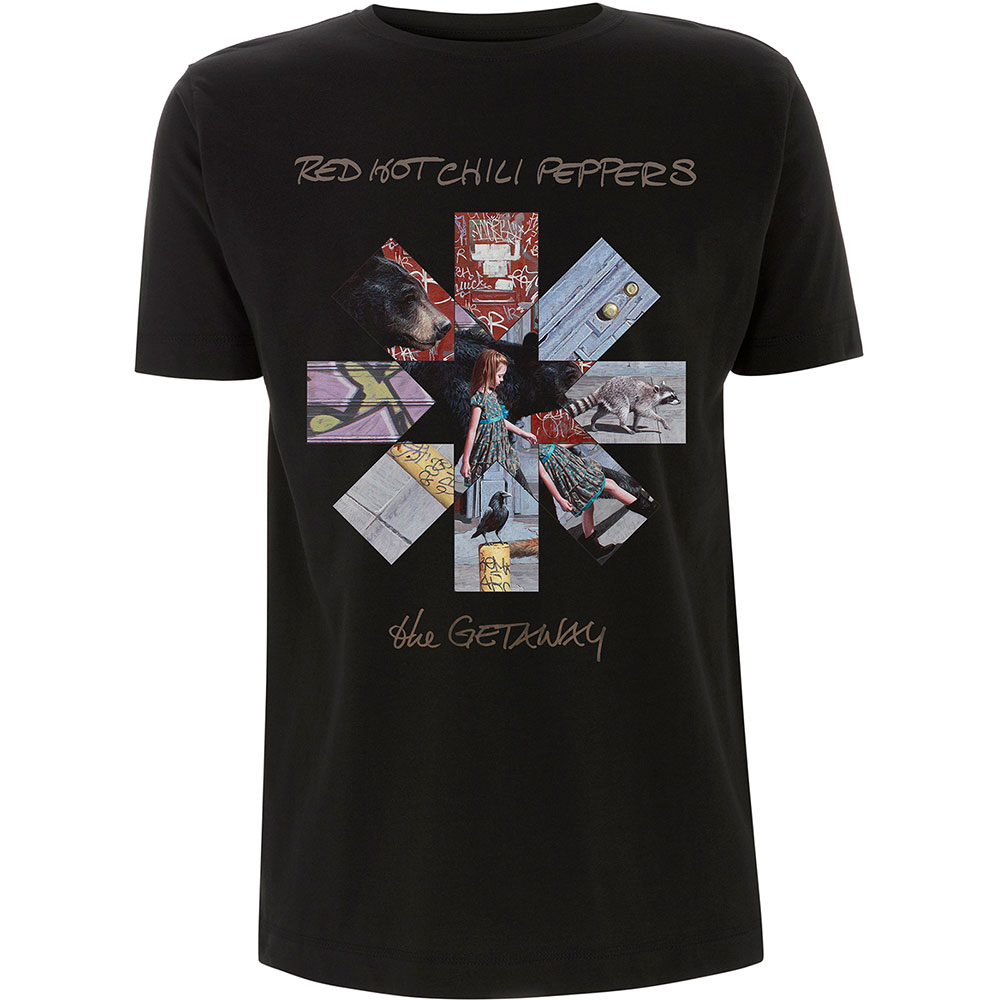 Tričko Red hot chili peppers - Getaway Album Asterisk, Unisex,Čierna,XXL