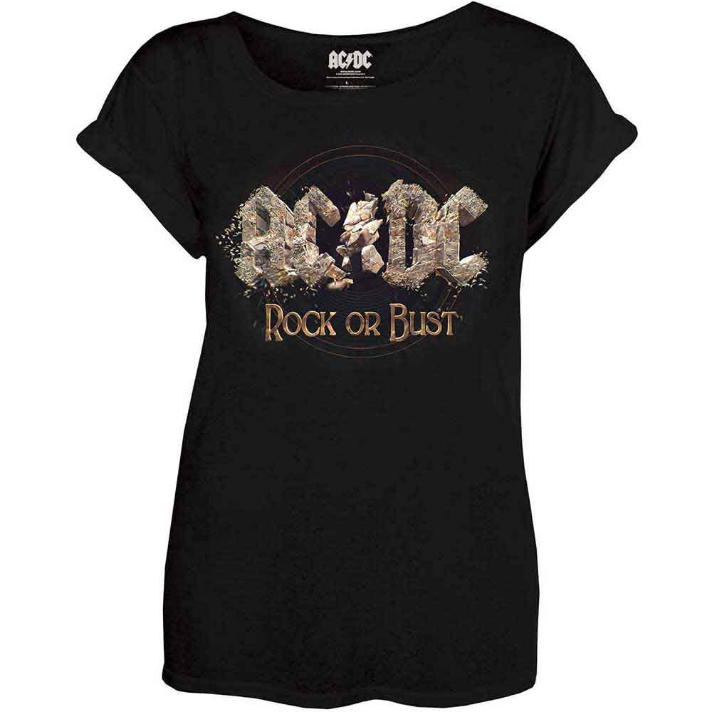 Tričko AC/DC - Rock or Bust, Žena,Čierna,XL