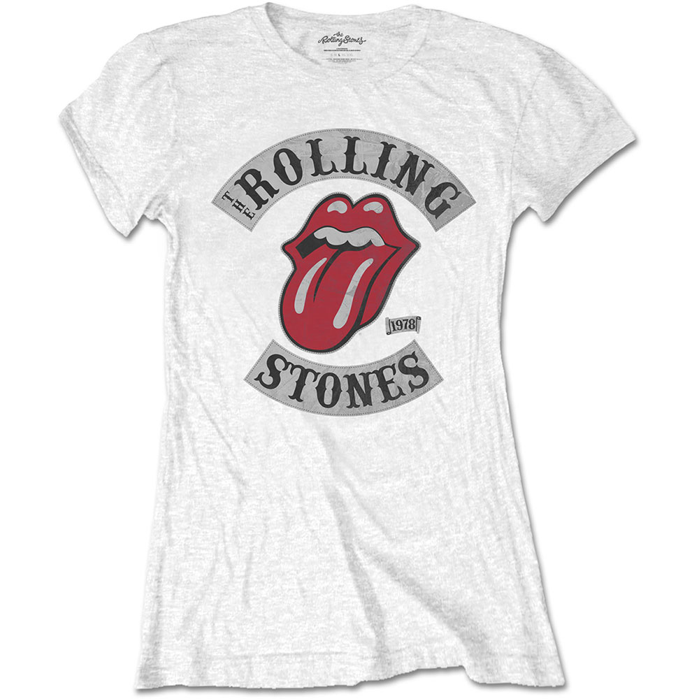 Tričko The Rolling Stones - Tour 1978, Žena,Biela,XXL