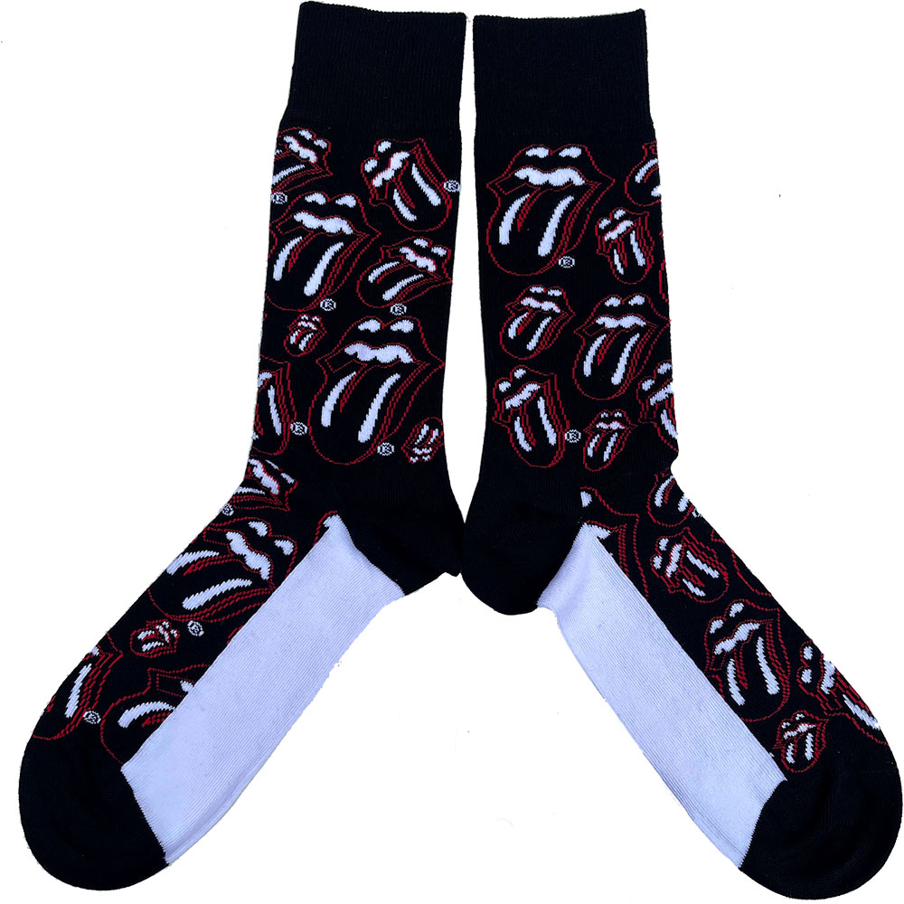 Ponožky The Rolling Stones - Outline Tongues, Unisex,Čierna,UK 7 - 11