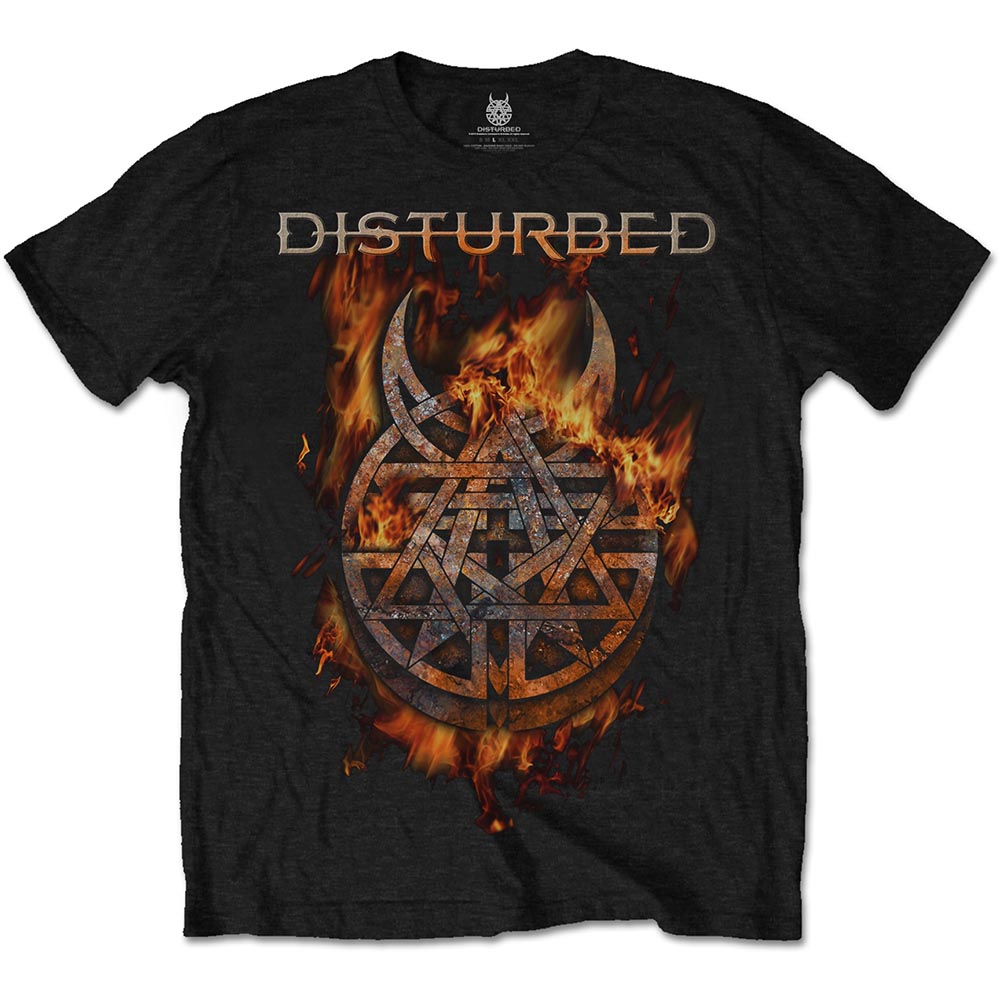Tričko DISTURBED - Burning Belief, Unisex,Čierna,XXL