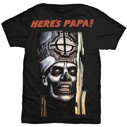 Tričko Ghost - Here's Papa, Unisex,Čierna,XXL