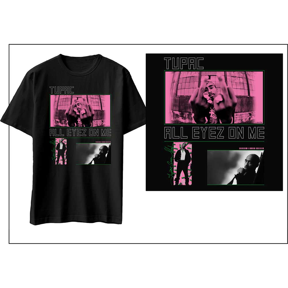 Tričko 2Pac - Photo Mix, Unisex,Čierna,XXL