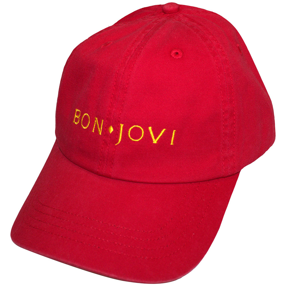 Šiltovka Bon Jovi - Original Logo, Unisex,Červená,Univerzálna