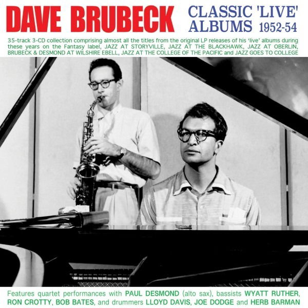 CD Dave Brubeck - CLASSIC 'LIVE' ALBUMS 1952-54