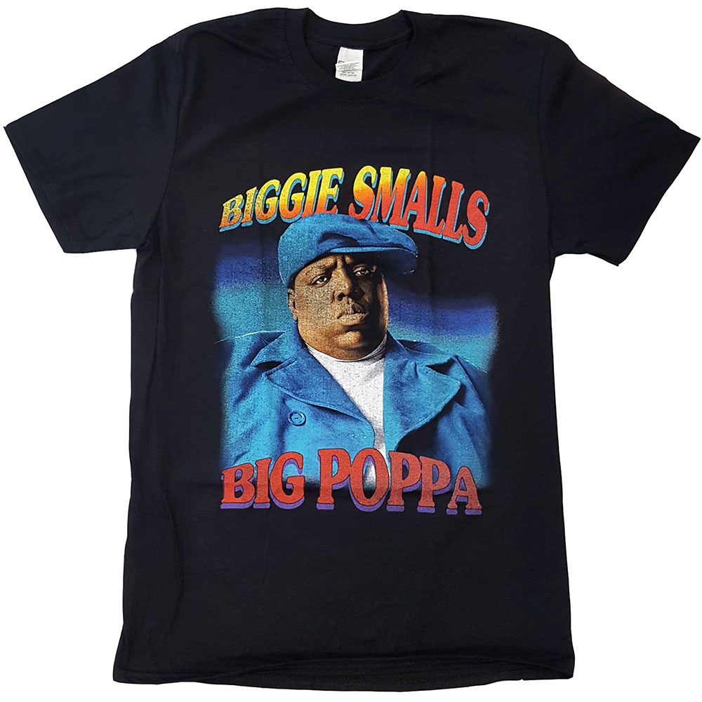 Tričko Biggie Smalls - Poppa, Unisex,Čierna,XXL