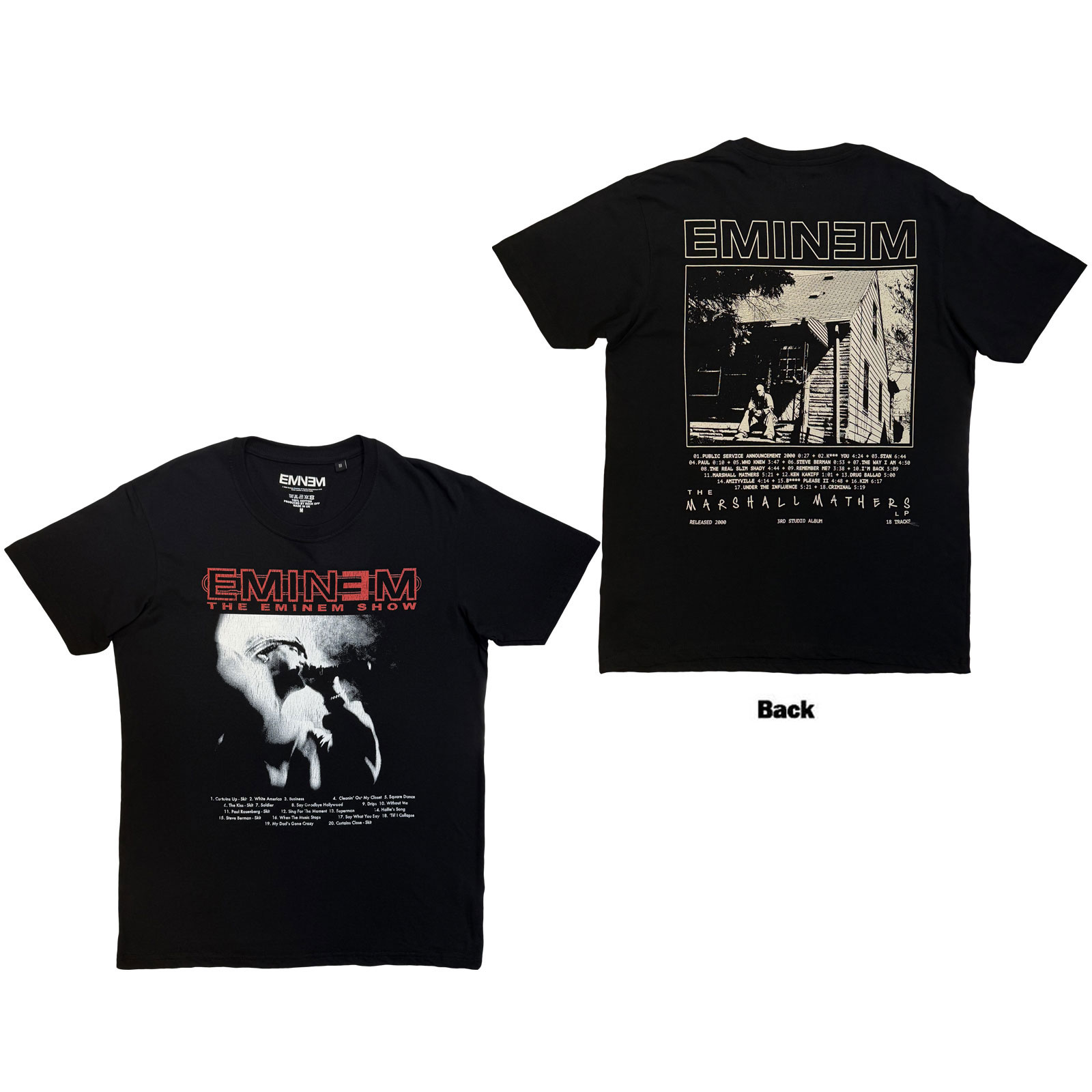 Tričko Eminem - Show, Unisex,Čierna,L