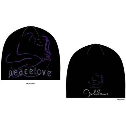 Čapica John Lennon - Peace & Love, Unisex,Čierna,Univerzálna