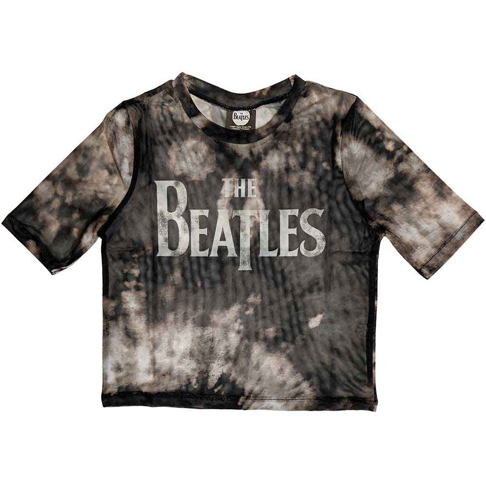 Tielko The Beatles - Drop T Logo, Žena,Čierna,XL