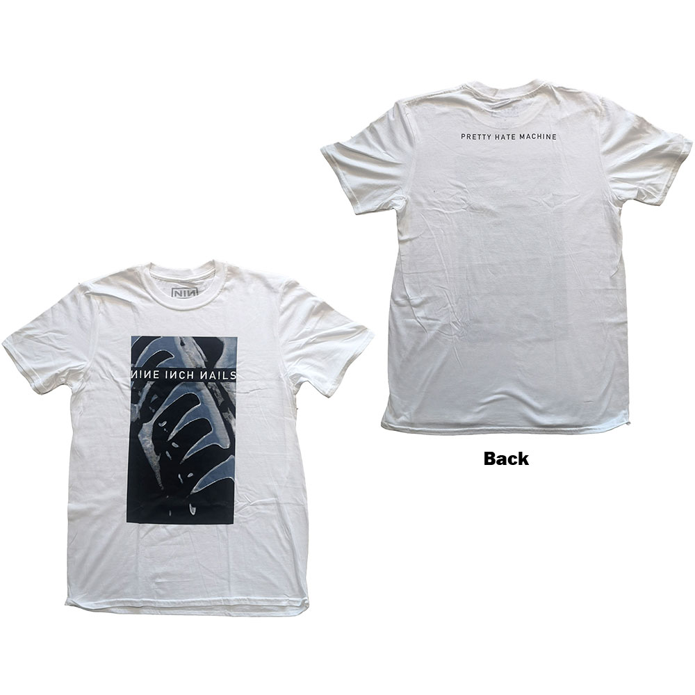 Tričko Nine Inch Nails - Pretty Hate Machine, Unisex,Biela,M