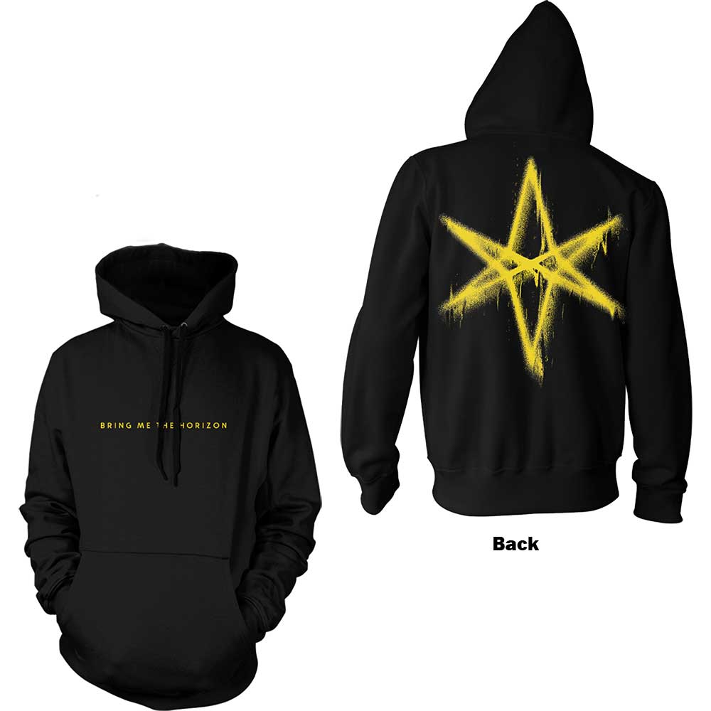 Mikina Bring me the horizon - Spray Hex, Unisex,Čierna,S