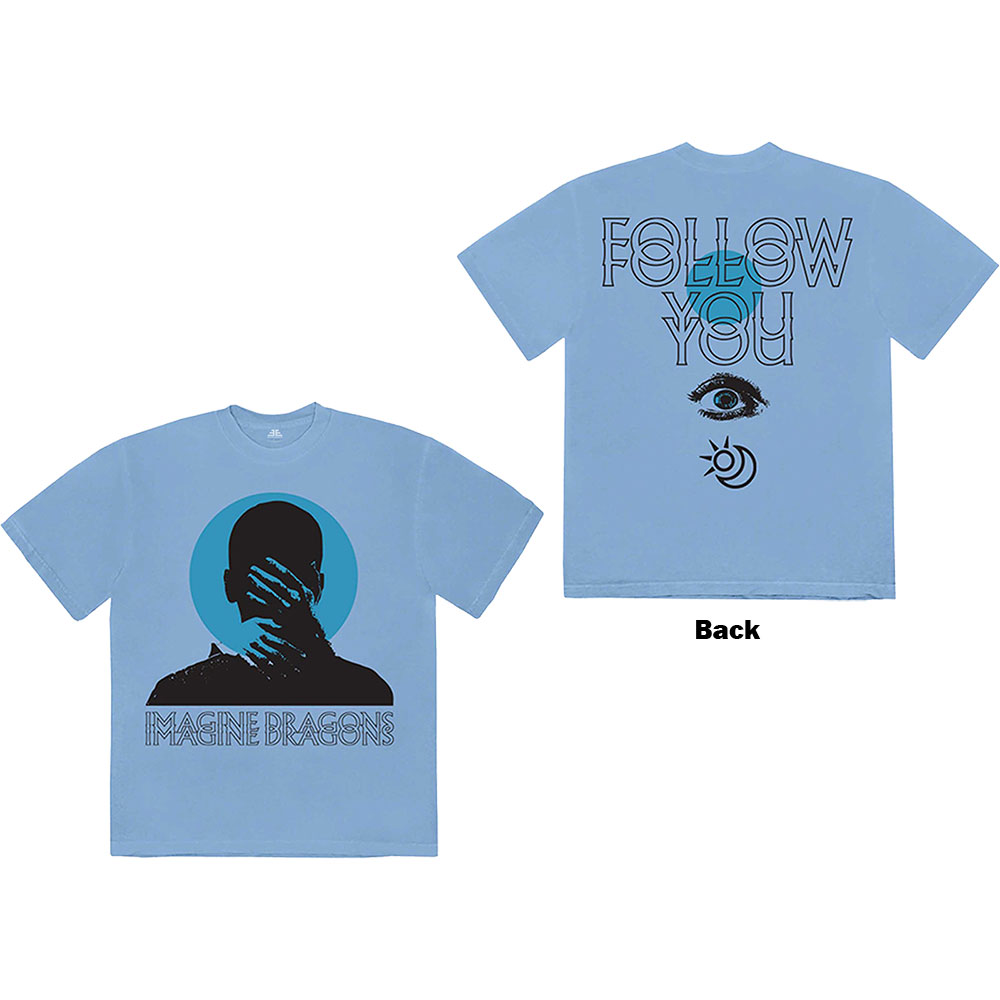 Tričko Imagine Dragons - Follow You, Unisex,Modrá,XXL