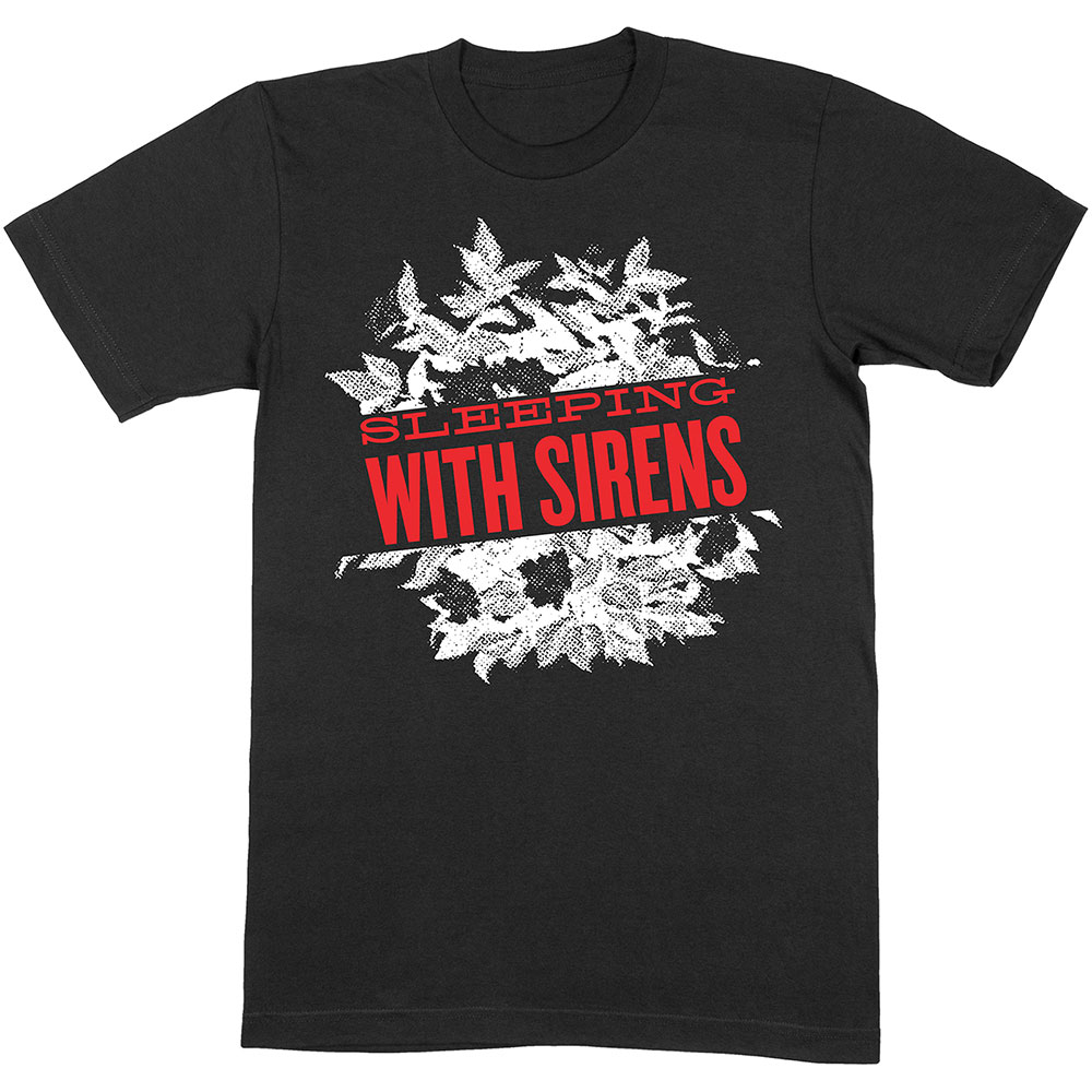 Tričko Sleeping With Sirens - Floral, Unisex,Čierna,M