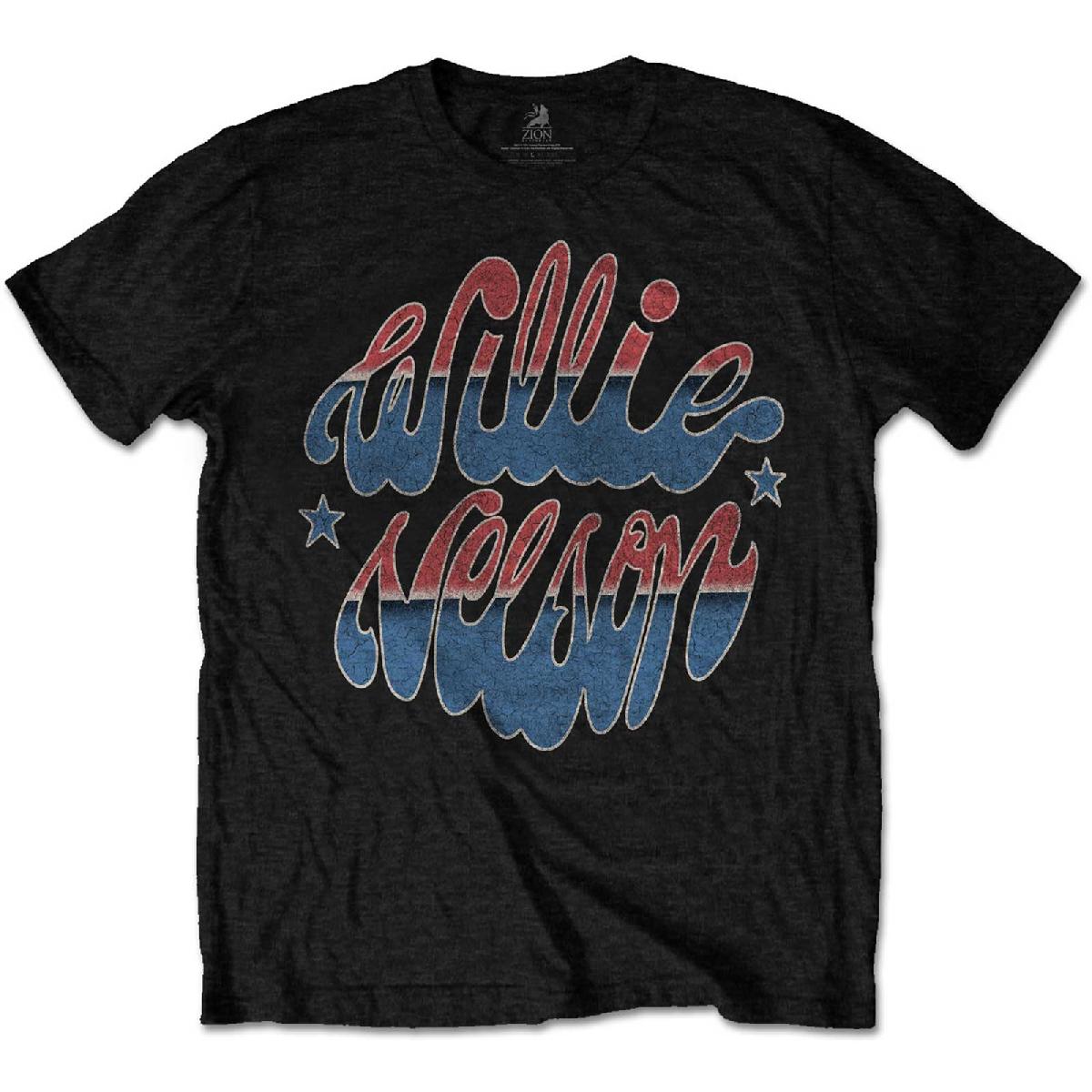 Tričko Willie Nelson - Americana, Unisex,Čierna,S