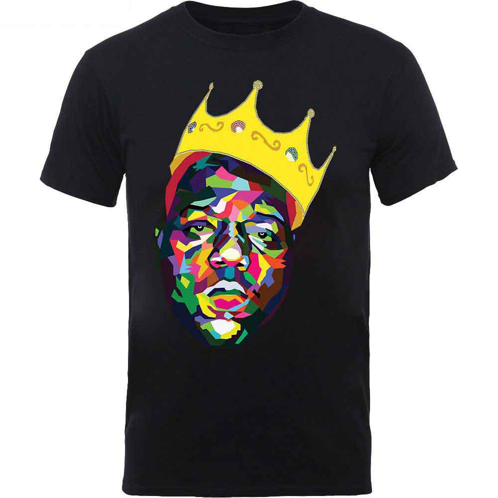 Tričko Biggie Smalls - Crown, Dieťa,Čierna,12 – 14 rokov