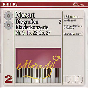 CD Alfred Brendel - KONCERTY 9,15,22,25,27
