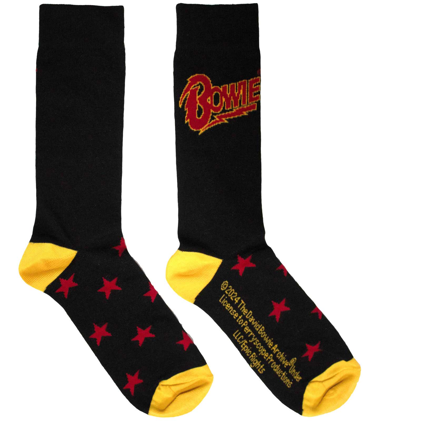 Ponožky David Bowie - Stars, Unisex,Čierna,UK 7 - 11