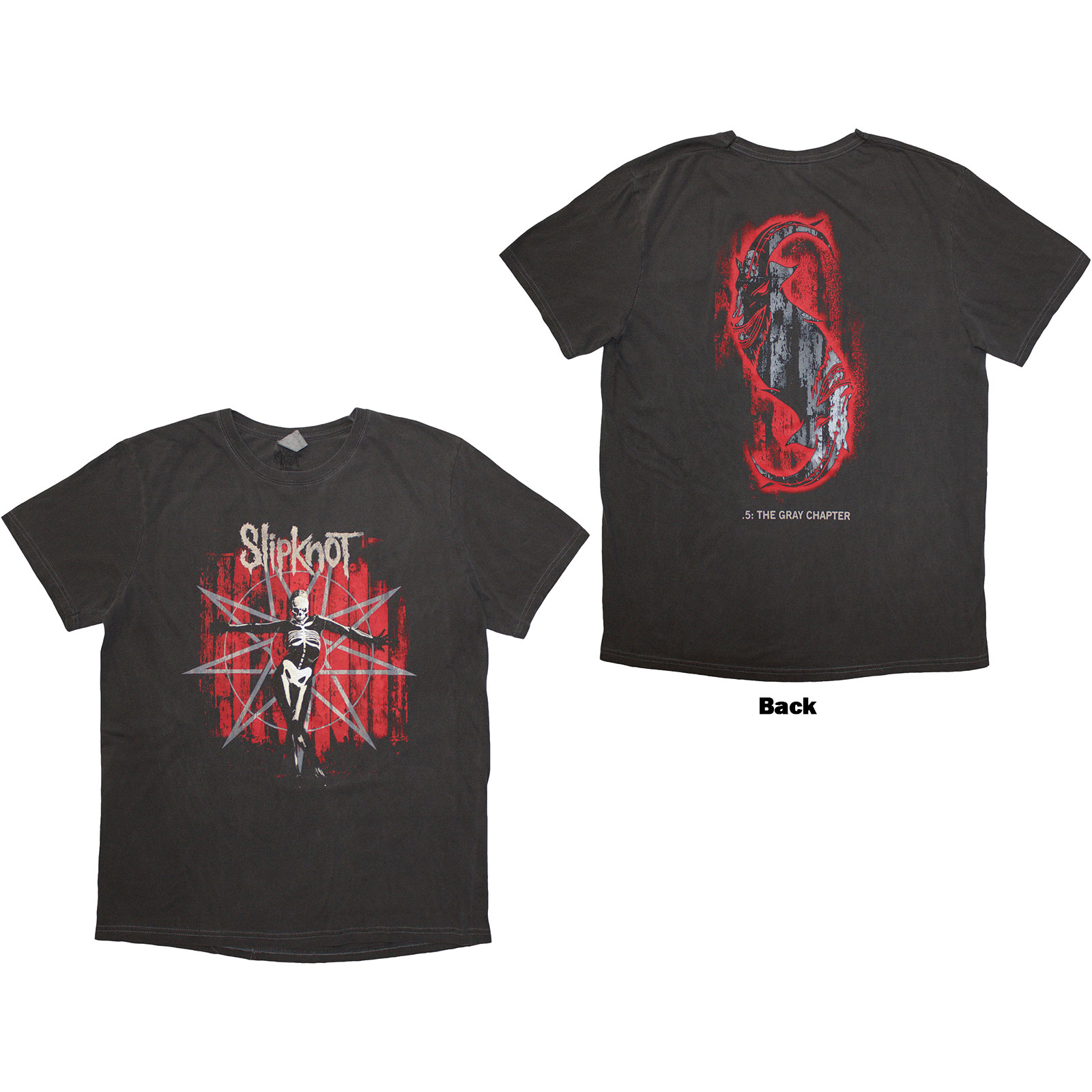 Tričko Slipknot - The Gray Chapter Star, Unisex,Čierna,XL