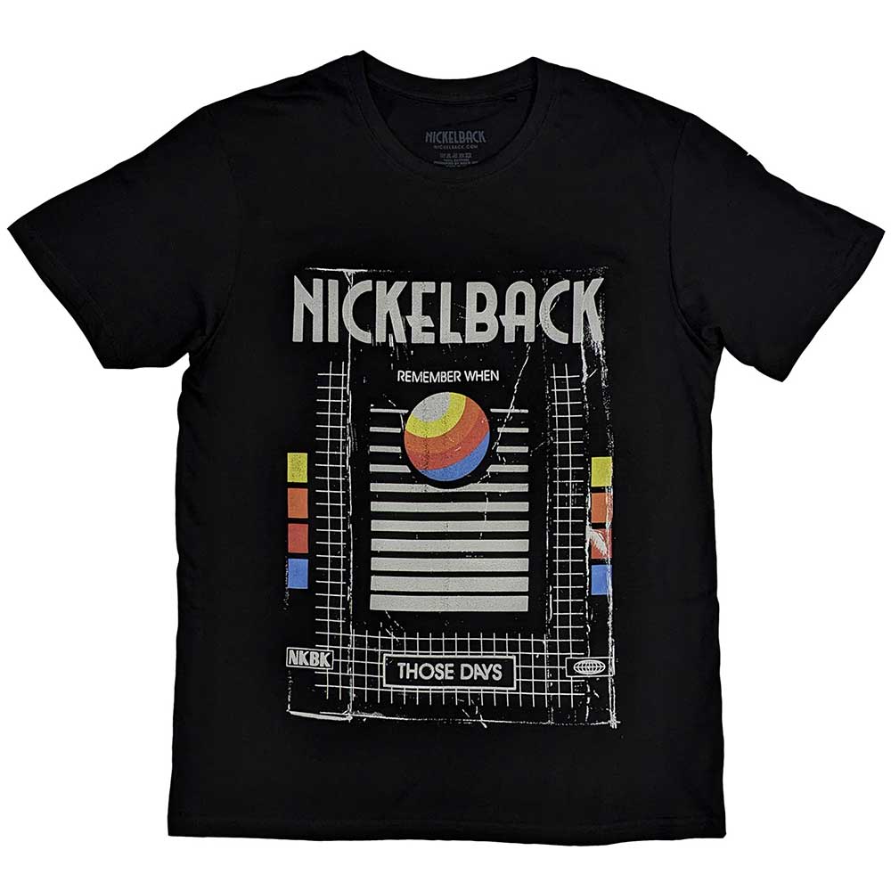 Tričko Nickelback - Those Days VHS, Unisex,Čierna,XXL