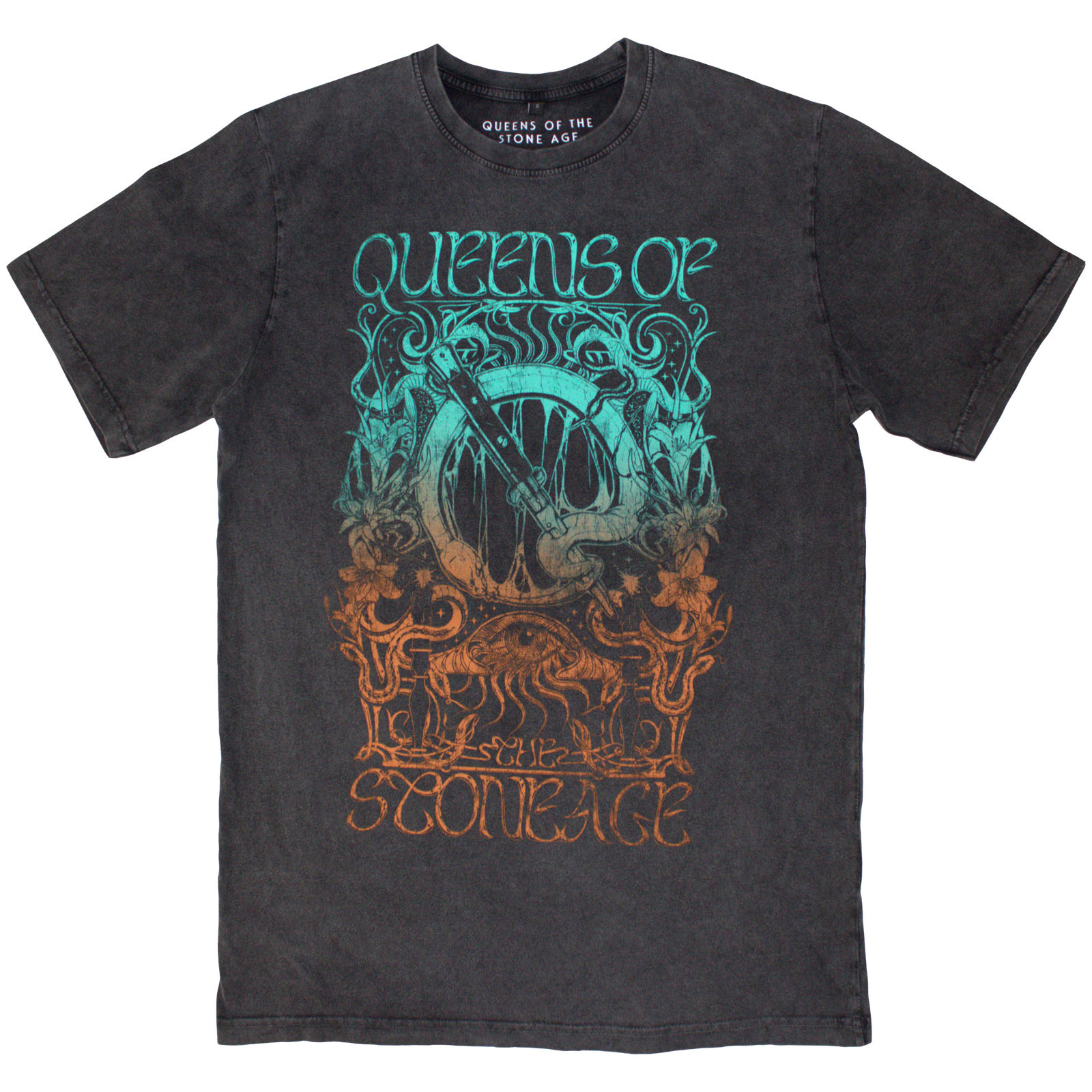 Tričko Queens of the Stone Age - Montage, Unisex,Šedá,M