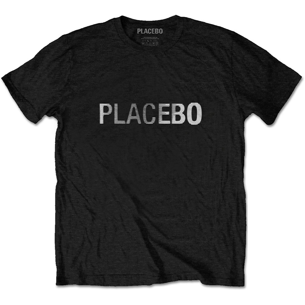Tričko Placebo - Logo, Unisex,Čierna,XXL