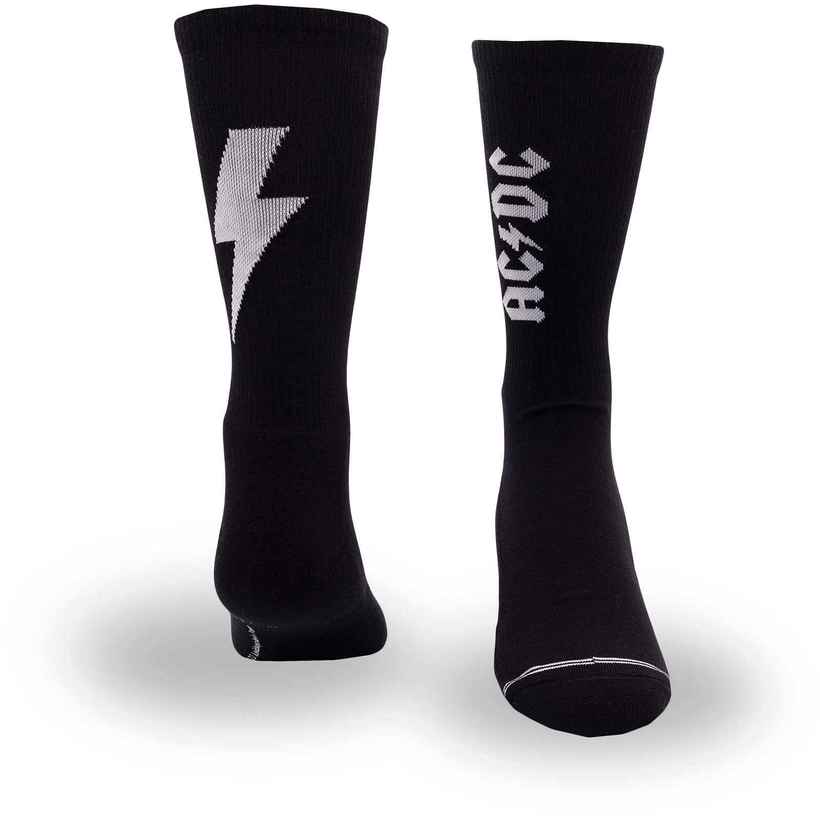 Ponožky AC/DC - Unisex Crew Socks: Bolt (Black) (UK Size 6.5 - 11), Unisex,Čierna,Univerzálna
