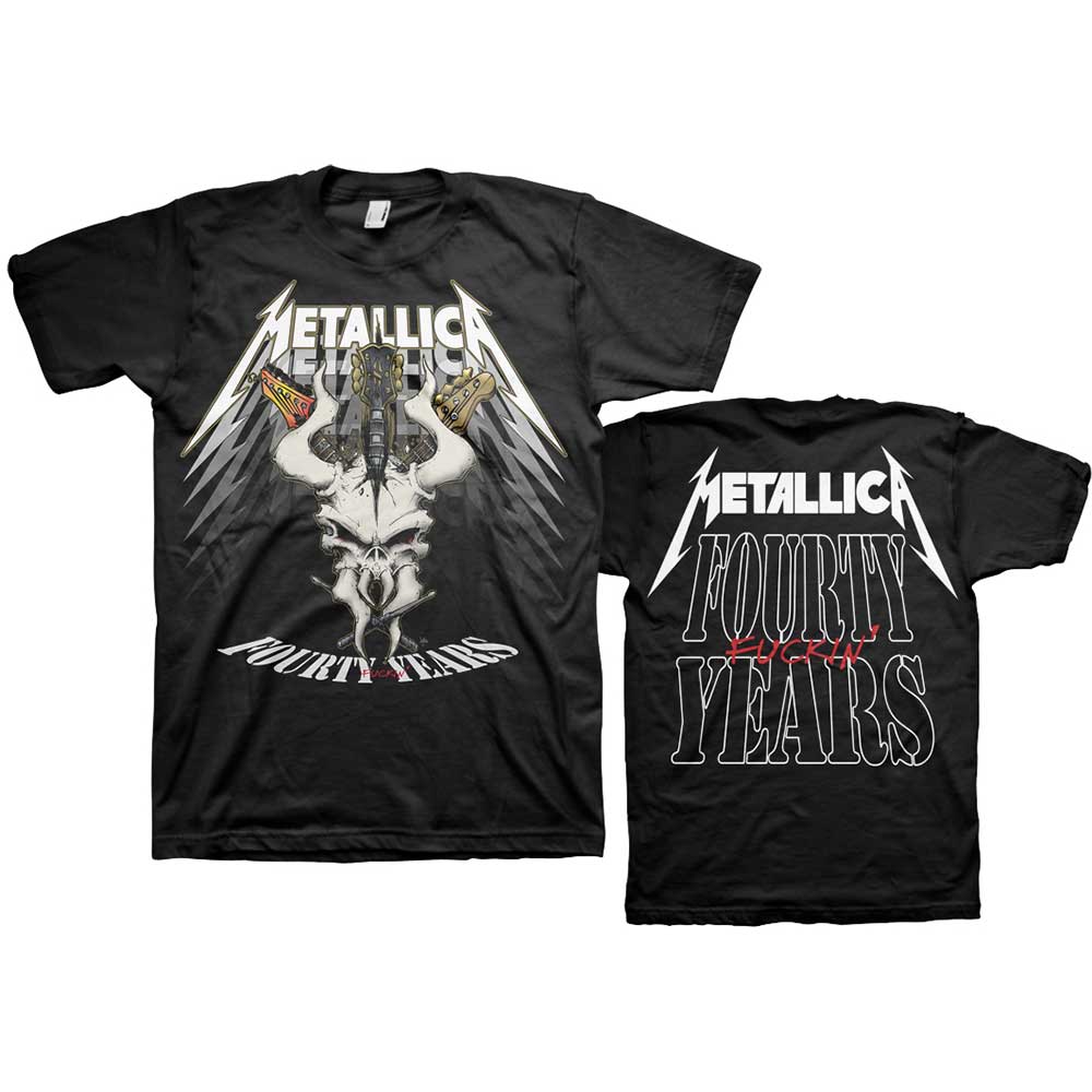 Tričko Metallica - 40th Anniversary Forty Years, Unisex,Čierna,XXL