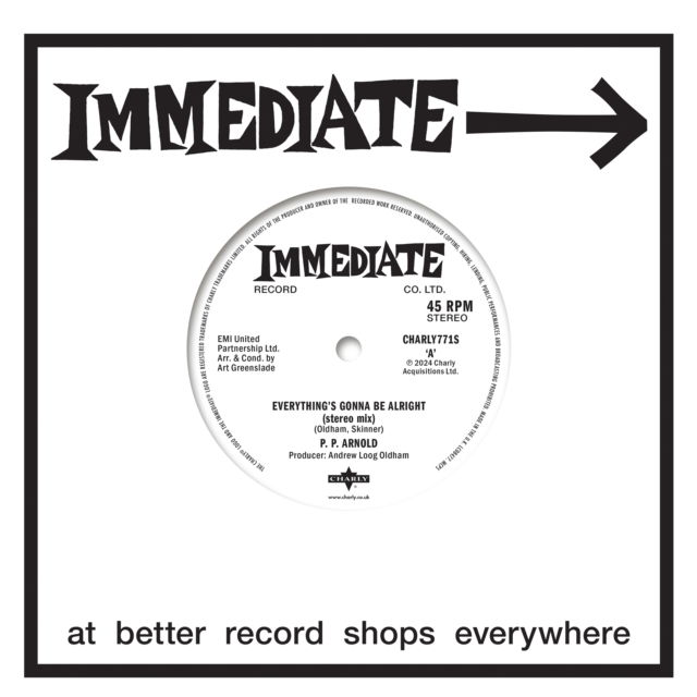 Vinyl P.P. Arnold - 7-EVERYTHING IS GONNA BE ALRIGHT / EVERYTHING IS GONNA BE ALRIGHT (REMIX)