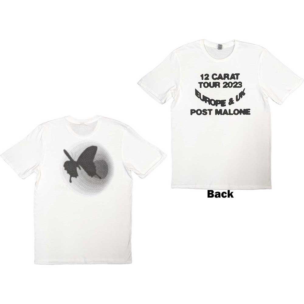 Tričko Post Malone - Spotlight 2023 Tour, Unisex,Biela,XXL