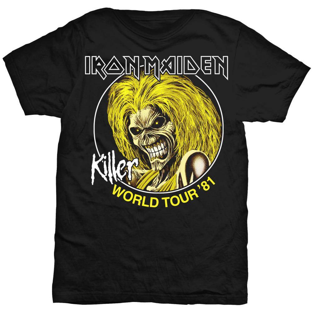 Tričko Iron Maiden - Killer World Tour 81, Unisex,Čierna,XL