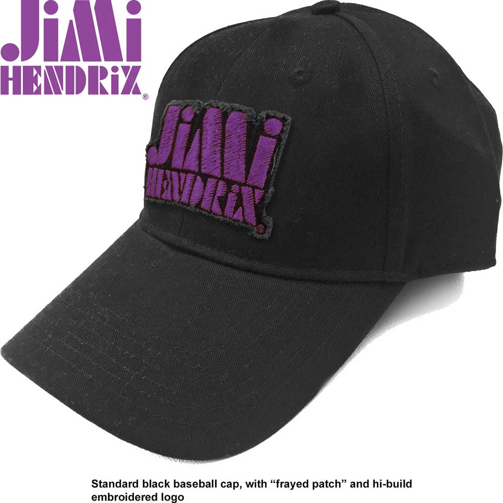 Šiltovka Jimi Hendrix - Purple Stencil Logo, Unisex,Čierna,Univerzálna