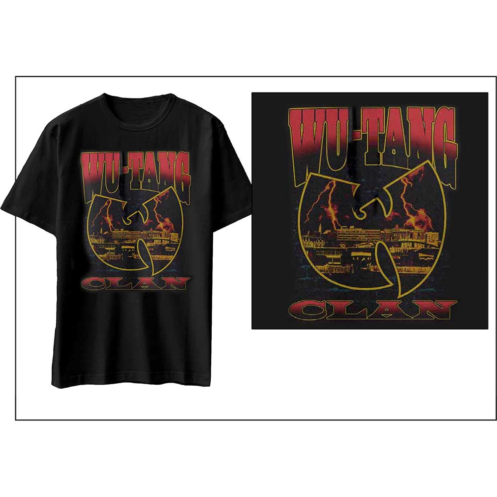 Tričko Wu-Tang Clan - Lightning Infill W, Unisex,Čierna,XXL