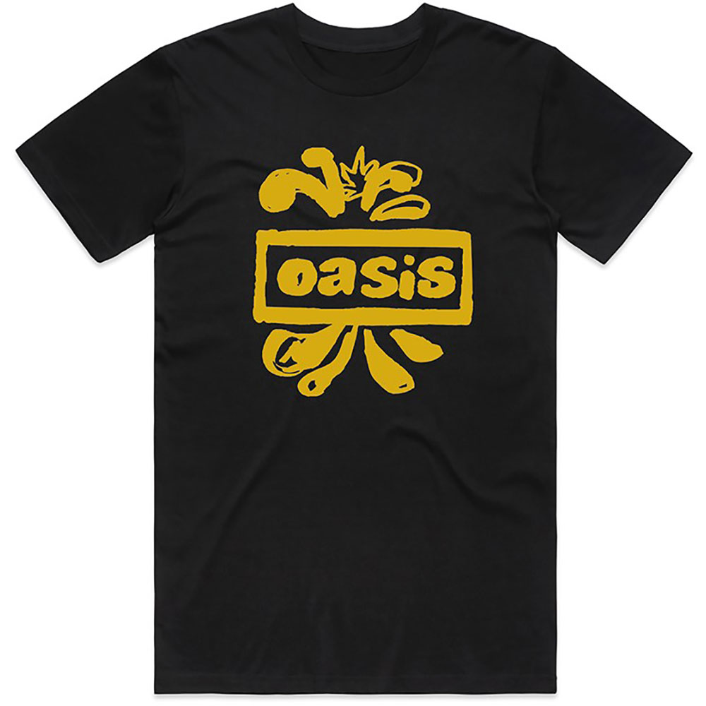 Tričko Oasis - Drawn Logo, Unisex,Čierna,XXL