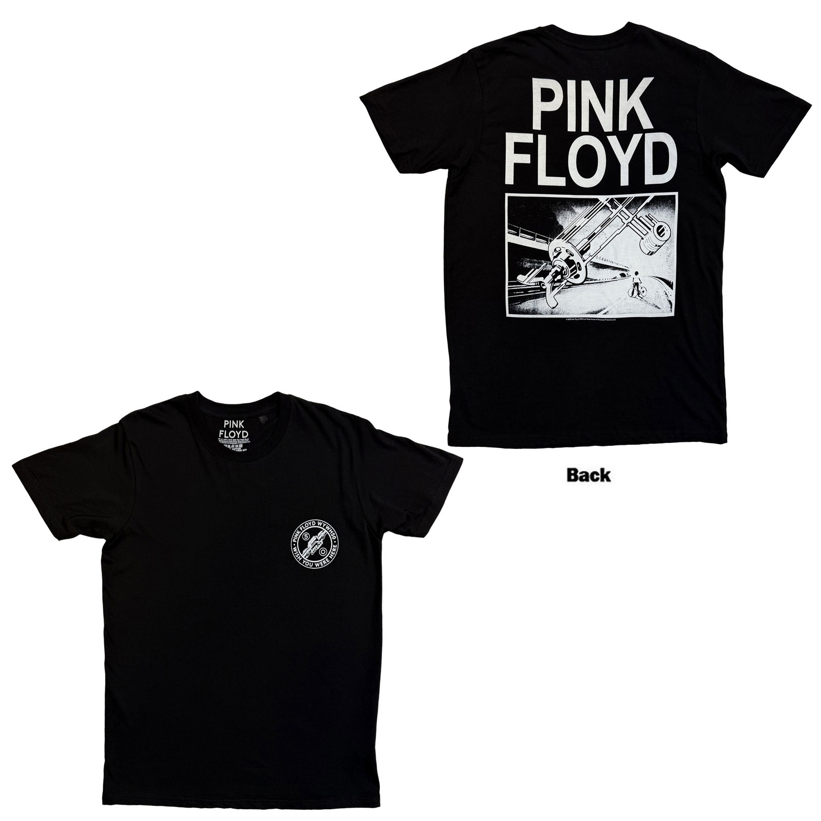 Tričko Pink Floyd - Bike Gear, Unisex,Čierna,S